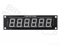 Digit display 6-Digit 7-segments 74HC595 blue - 75x19mm 